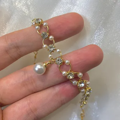 Crystal Shiny Pearl Bracelet 